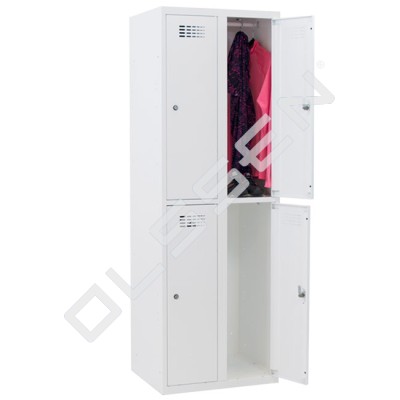 Semi-high locker with 4 compartments - narrow model (Capsa)